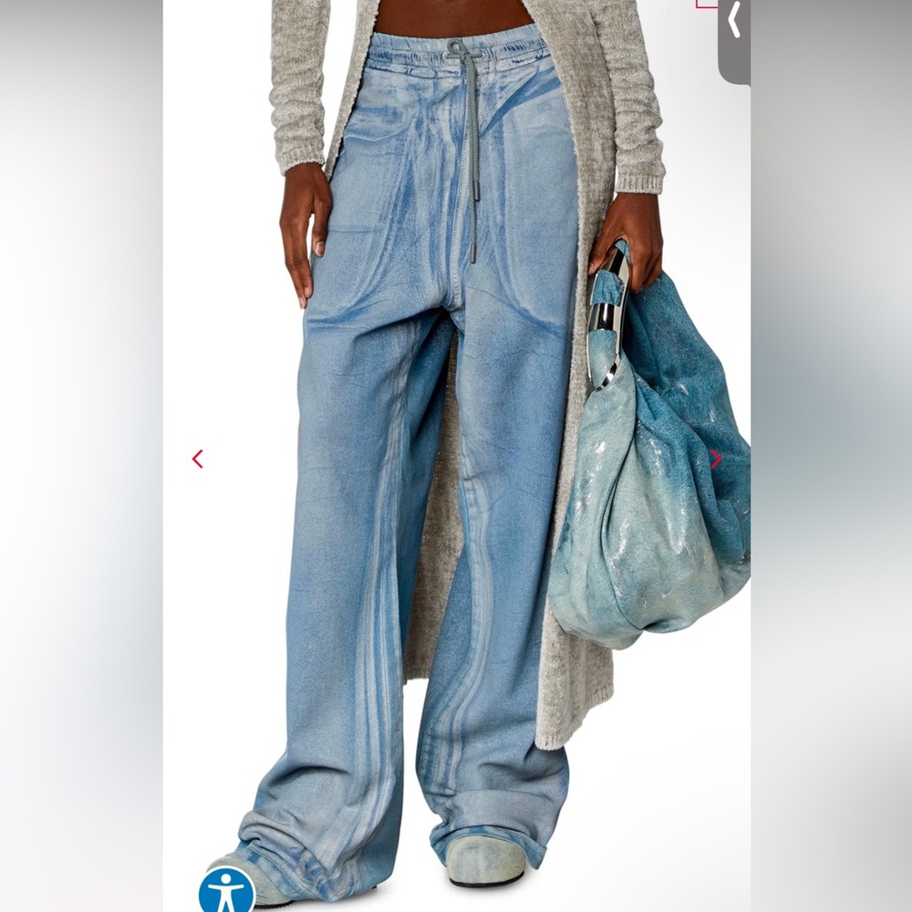 Diesel Relaxed D-Martyans Track Denim XXL